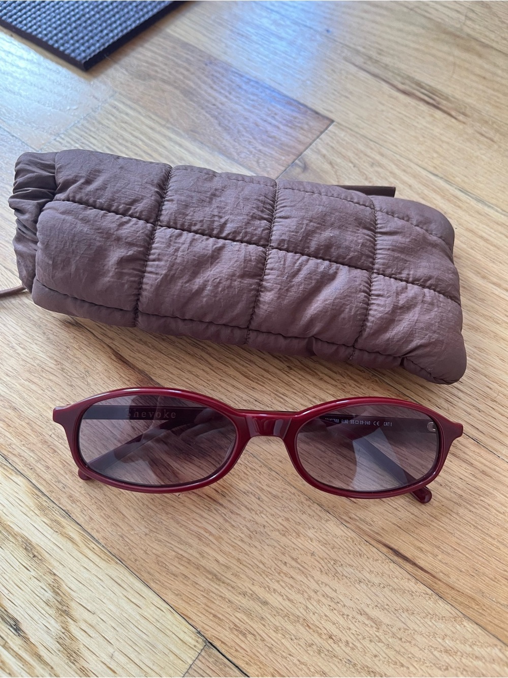 Shevoke Zulu red sunglasses worn only a few times